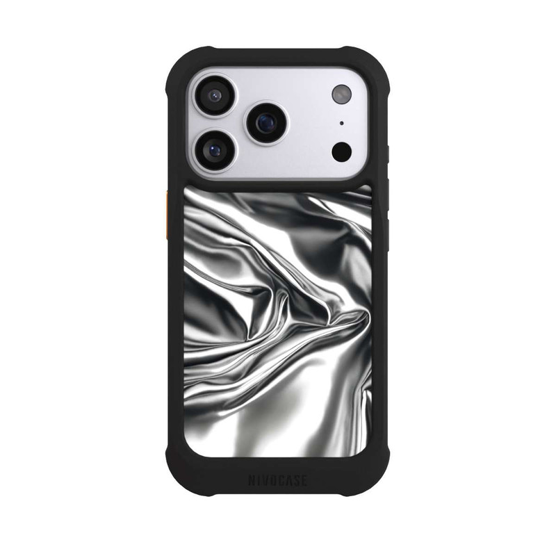 iPhone 17 Pro NIVOmax Shiny Chrome Silver