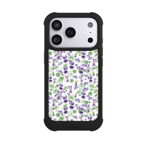 Apple iPhone 17 Pro NIVOmax Purple Wildflowers Pattern Watercolor