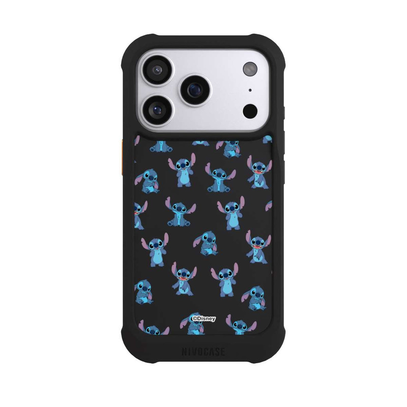 iPhone 17 Pro NIVOmax Stitch Faces Pattern Transparent