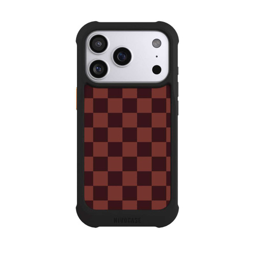 Apple iPhone 17 Pro NIVOmax Motif en Damier Rouge