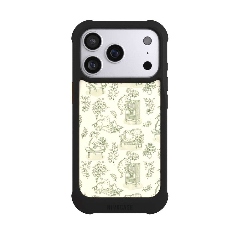 iPhone 17 Pro NIVOmax Chonky Cats Toile de Jouy