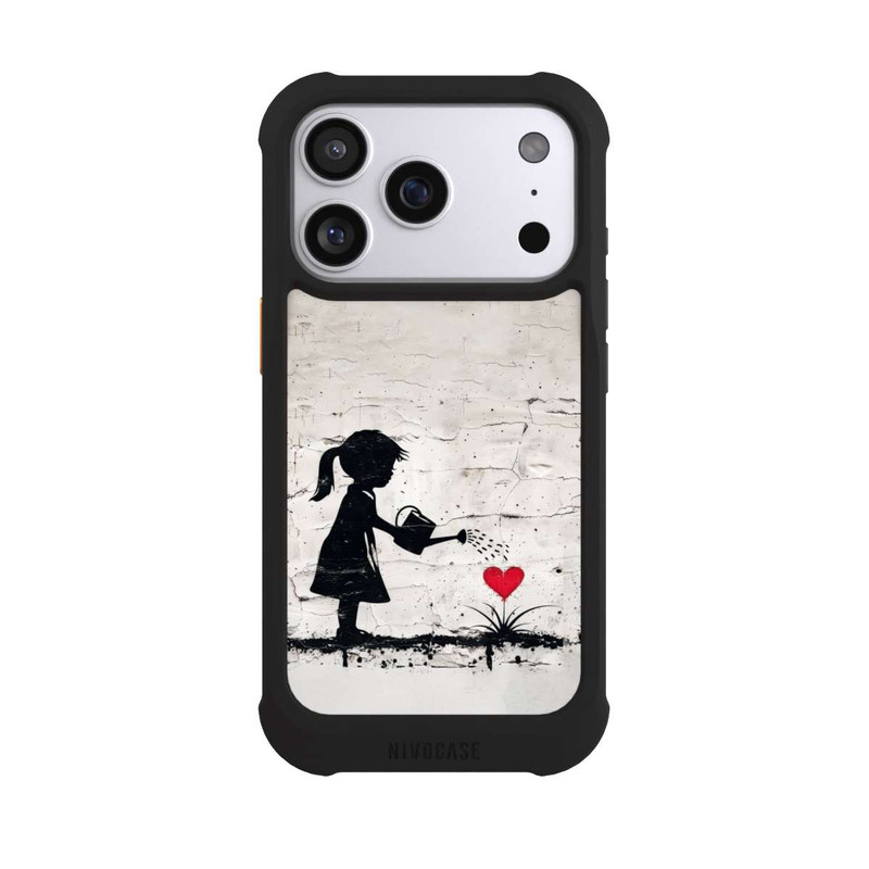 iPhone 17 Pro NIVOmax Girl Watering Bunch of Flowers 