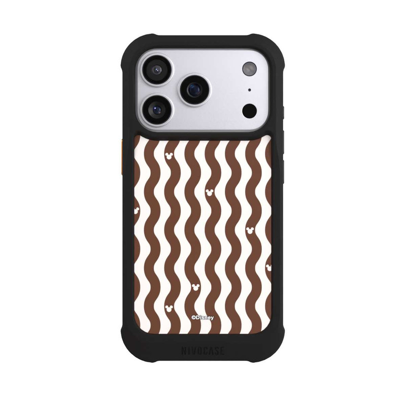 iPhone 17 Pro NIVOmax Micky Muster Braune Wellen