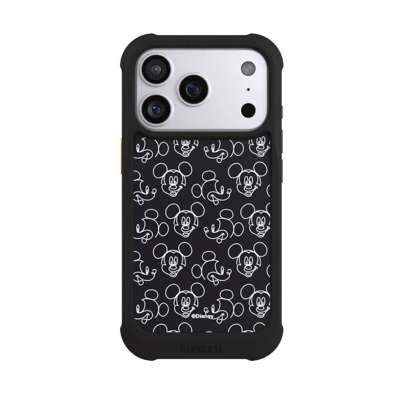 iPhone 17 Pro NIVOmax Disney Mickey Muster Schwarz
