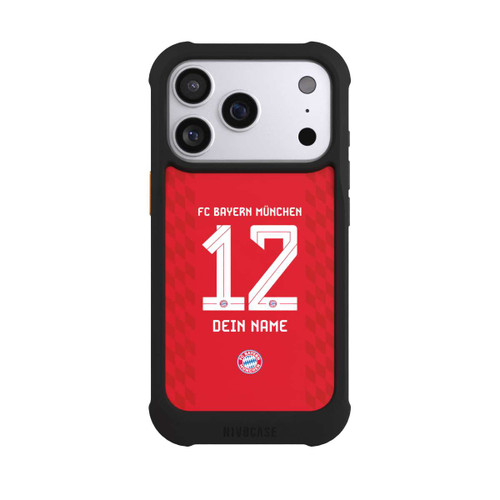 Apple iPhone 17 Pro NIVOmax FC Bayern München Trikot Personalisierbar 25-26