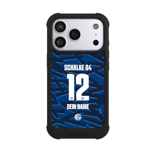 Apple iPhone 17 Pro NIVOmax Schalke 04 Trikot Personalisierbar 25-26