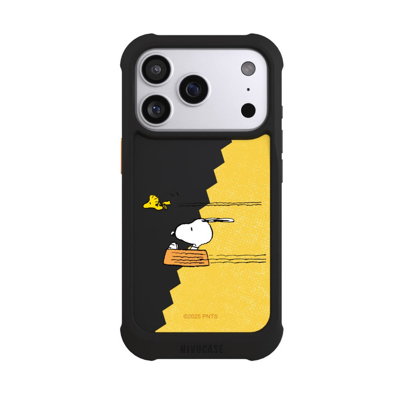 iPhone 17 Pro NIVOmax Peanuts-Snoopy und Woodstock Transparent