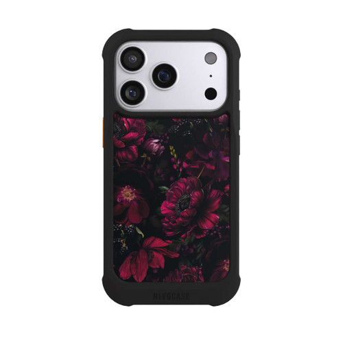 Apple iPhone 17 Pro NIVOmax Dunkle Rote Blumen Liebe