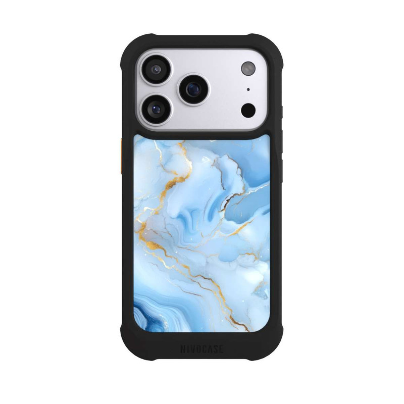 iPhone 17 Pro NIVOmax Blauer Marmor