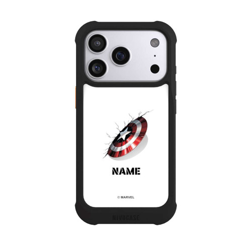 Apple iPhone 17 Pro NIVOmax Captain America Shield Personalisierbar