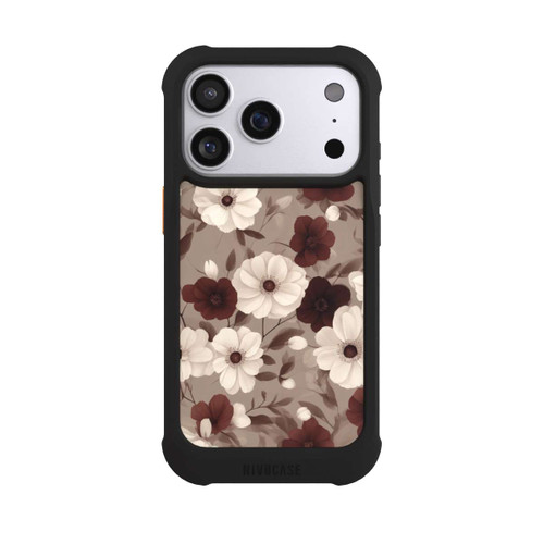Apple iPhone 17 Pro NIVOmax Negative Flower Bordeaux White with AI