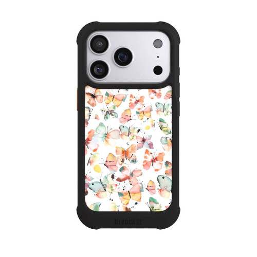 Apple iPhone 17 Pro NIVOmax Butterflies Watercolor Pattern