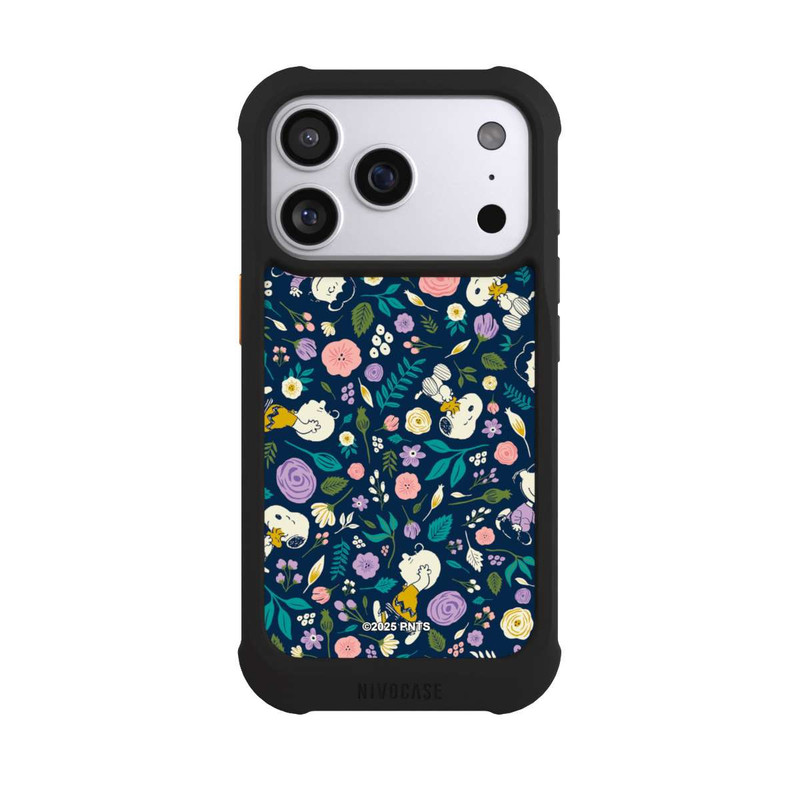 iPhone 17 Pro NIVOmax Peanuts Dark Flower Pattern