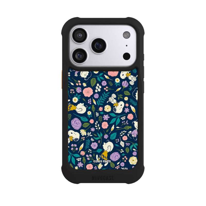 iPhone 17 Pro NIVOmax Peanuts Dark Flower Pattern