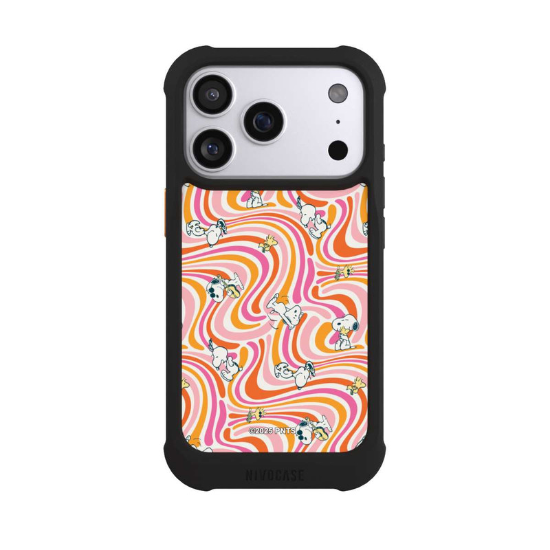 iPhone 17 Pro NIVOmax Peanuts Hippie Pattern Orange
