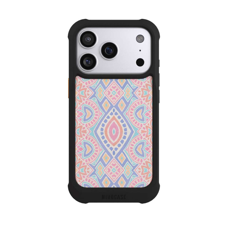 iPhone 17 Pro NIVOmax Boho Geometric Mosaic Intricate Tribal Design