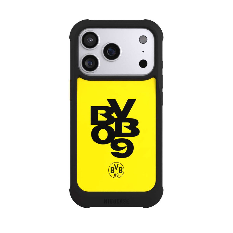 iPhone 17 Pro NIVOmax BVB09 Schwarz Gelb
