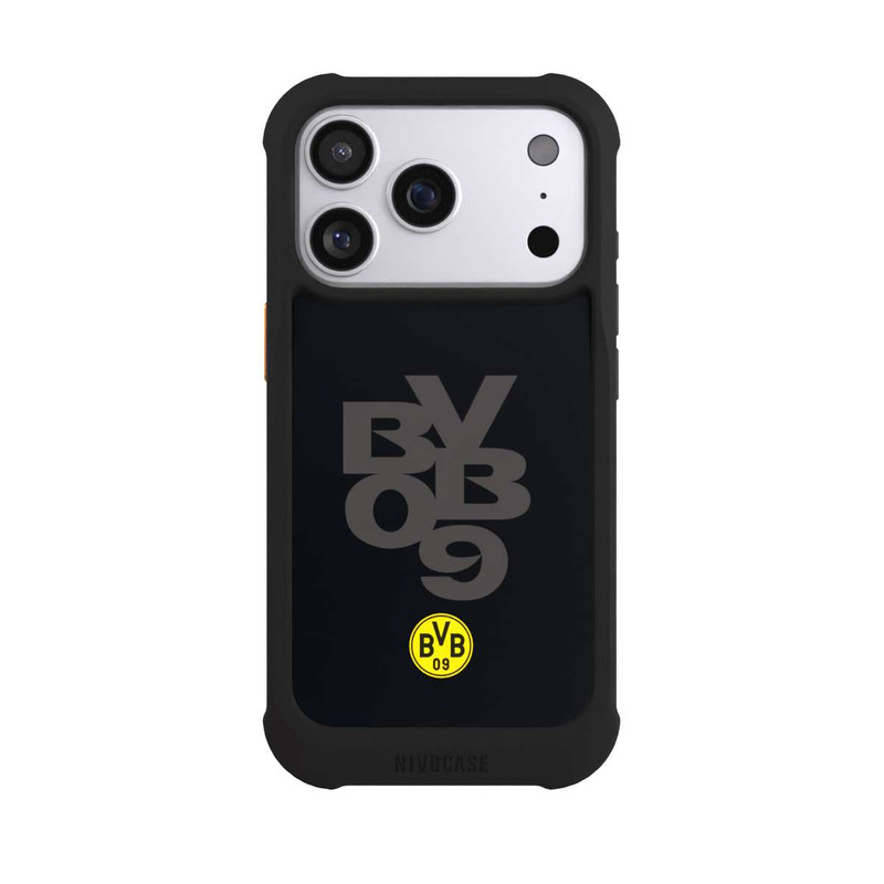 iPhone 17 Pro NIVOmax BVB09 Grau Schwarz