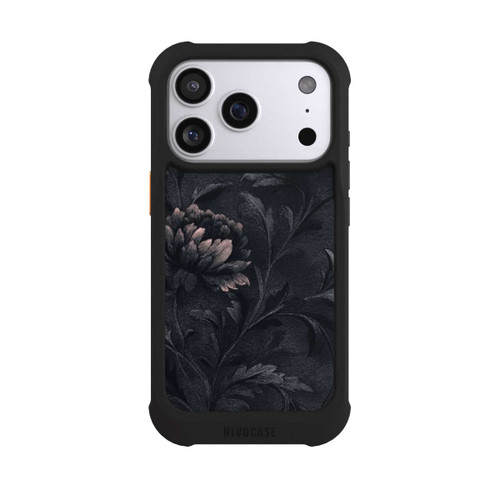 Apple iPhone 17 Pro NIVOmax Dunkles Blumenmuster Vintage