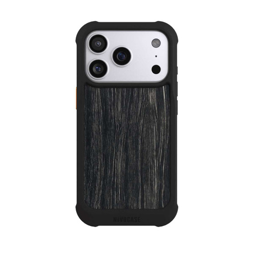 Apple iPhone 17 Pro NIVOmax Dunkle Holzstruktur