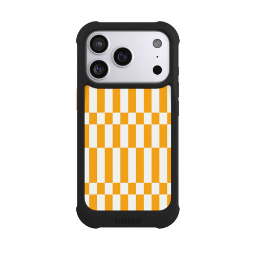 Apple iPhone 17 Pro NIVOmax Motif à Carreaux d'Été Jaune Vif