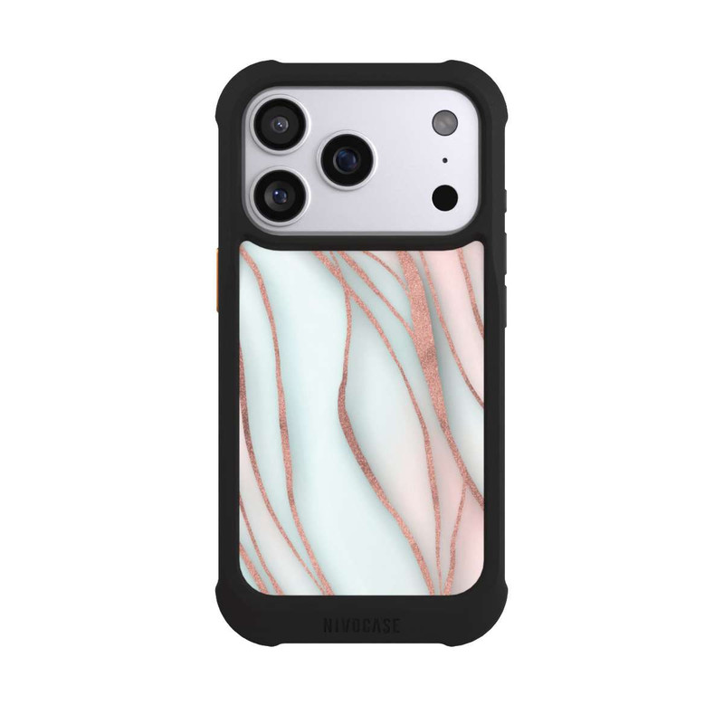 iPhone 17 Pro NIVOmax Soft Waves Gold Rose Gold