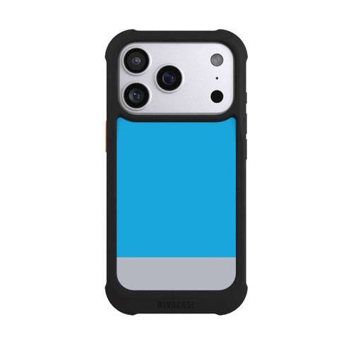 Apple iPhone 17 Pro NIVOmax Combinaison de Couleurs Bleu Clair et Gris
