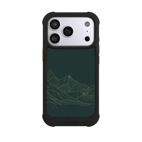 Apple iPhone 17 Pro NIVOmax Berg Line Art Grün