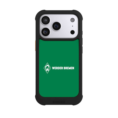 Apple iPhone 17 Pro NIVOmax Werder Bremen Schriftzug Raute Grün