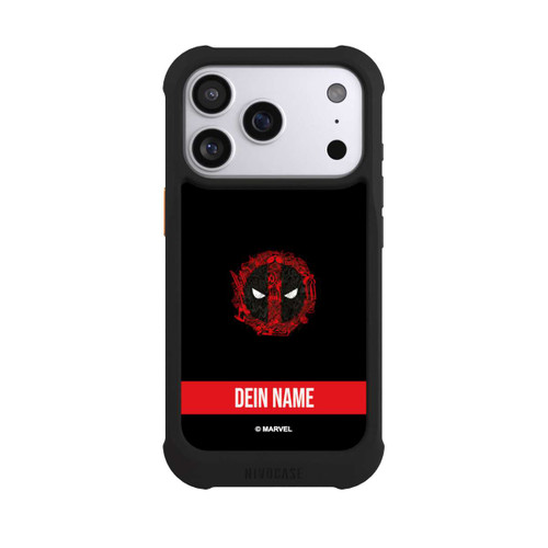 Apple iPhone 17 Pro NIVOmax Deadpool Logo Personalisierbar