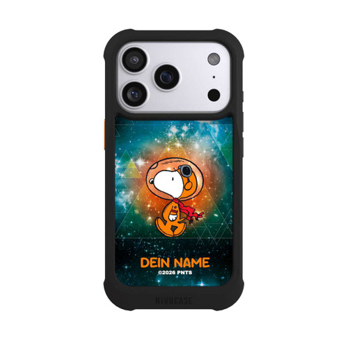 Apple iPhone 17 Pro NIVOmax Snoopy Weltraumreisender Personalisierbar