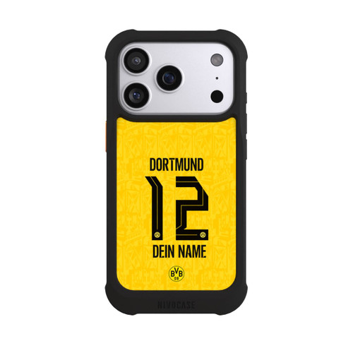 Apple iPhone 17 Pro NIVOmax BVB Trikot Personalisierbar 26-27