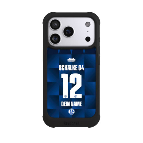 Apple iPhone 17 Pro NIVOmax Schalke 04 Trikot Personalisierbar 26-27