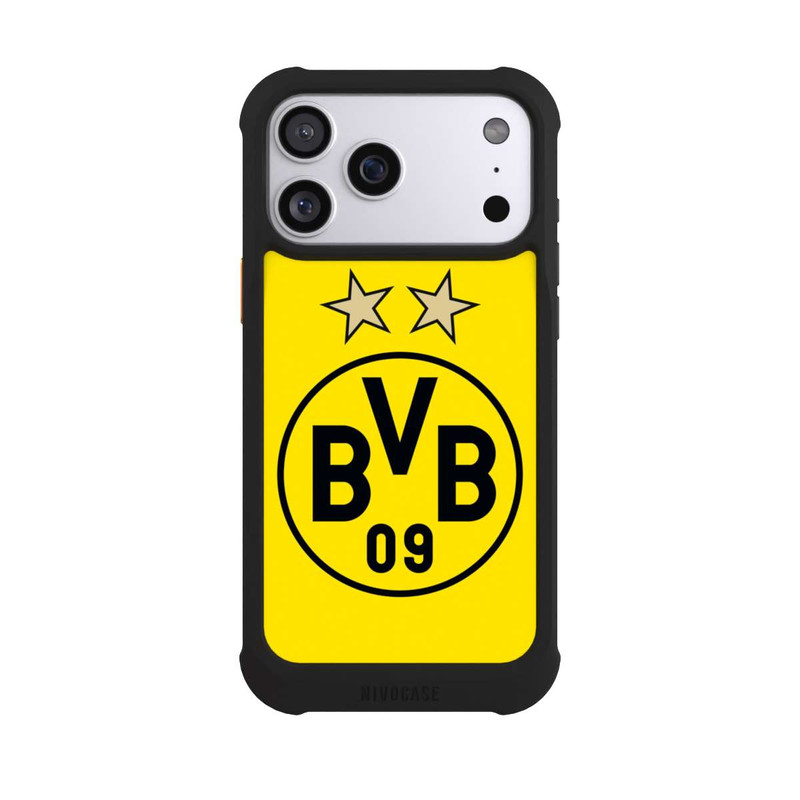 iPhone 17 Pro Max NIVOmax BVB Gelb / Sterne