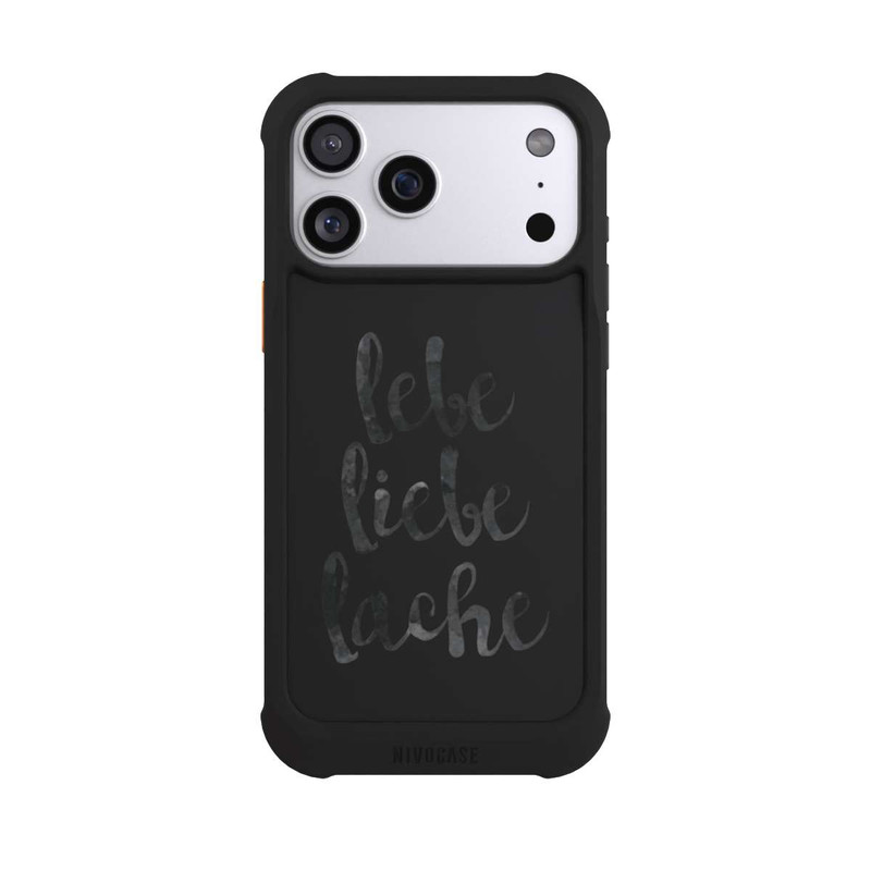 iPhone 17 Pro Max NIVOmax Lebe Liebe Lache ohne Hintergrund