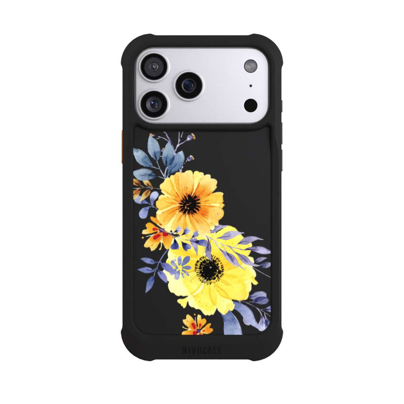 iPhone 17 Pro Max NIVOmax Fleurs Suédoises Jaunes