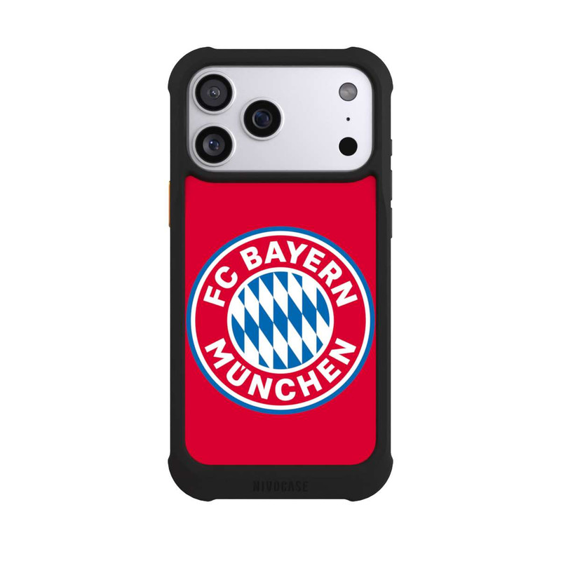 iPhone 17 Pro Max NIVOmax FCB Logo auf Rot