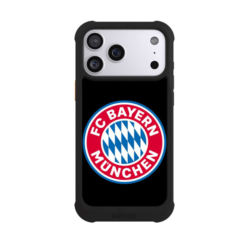 iPhone 17 Pro Max NIVOmax FCB Logo auf Schwarz