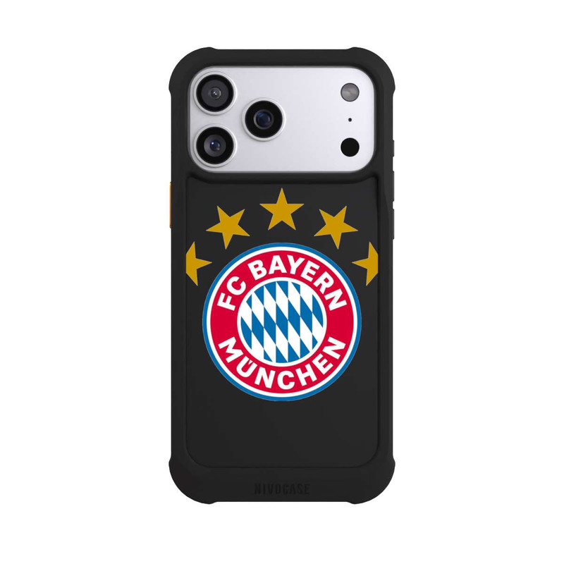 iPhone 17 Pro Max NIVOmax FCB Logo mit Sterne - ohne Hintergrund