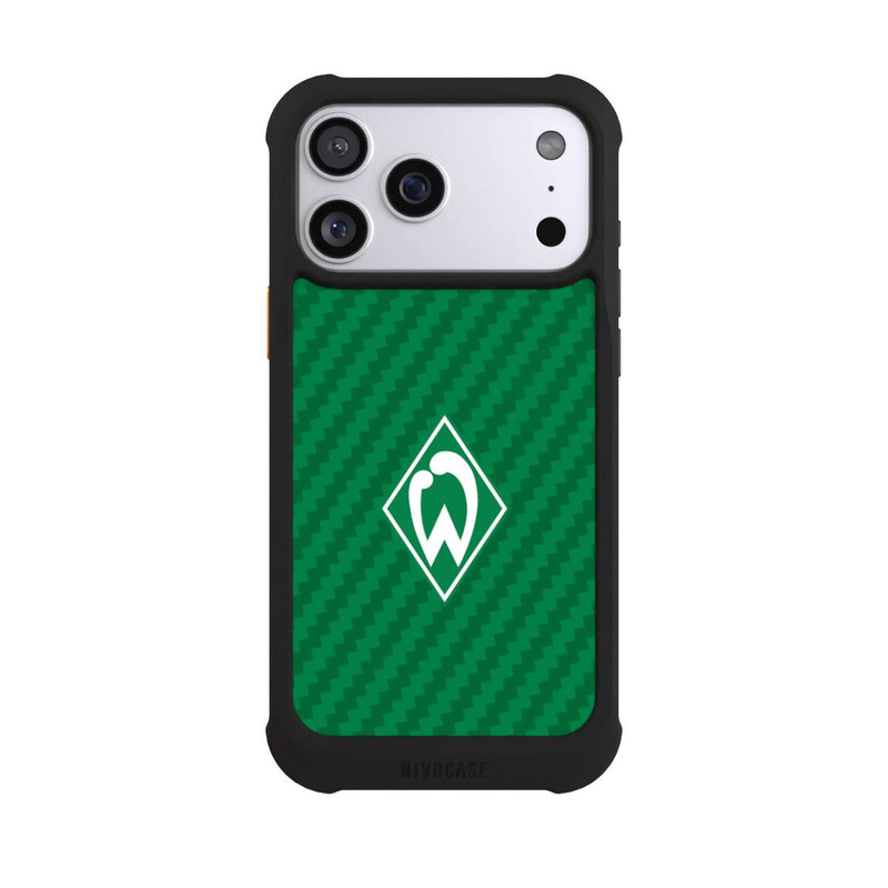 iPhone 17 Pro Max NIVOmax Carbonlook - Werder Bremen