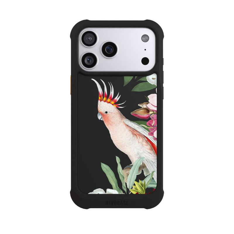 iPhone 17 Pro Max NIVOmax Parrot Flowers