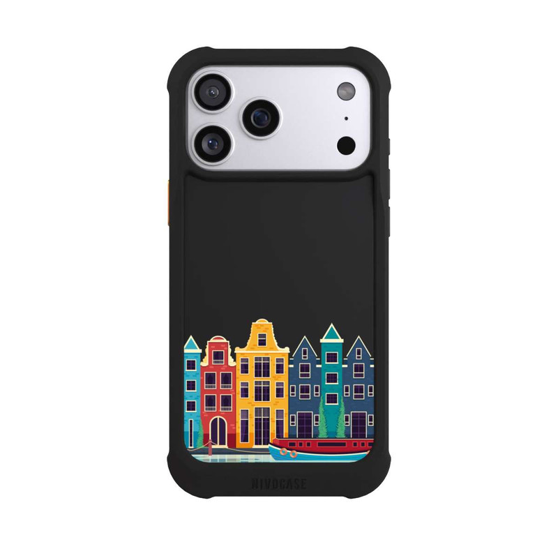 iPhone 17 Pro Max NIVOmax Amsterdam Grachtenhäuser