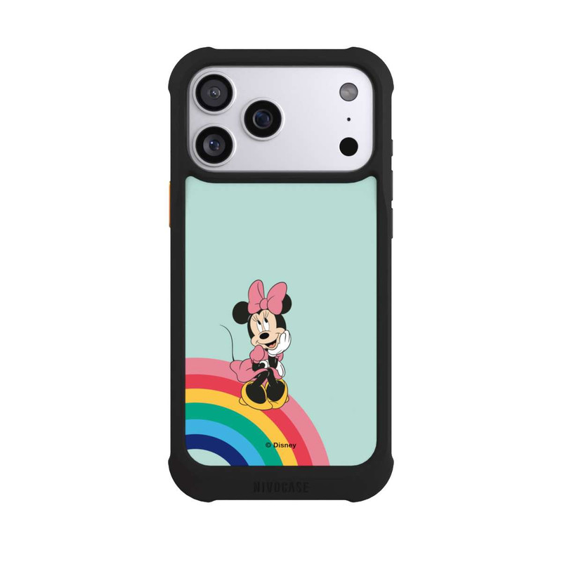 iPhone 17 Pro Max NIVOmax Minnie Arc-en-Ciel Portrait
