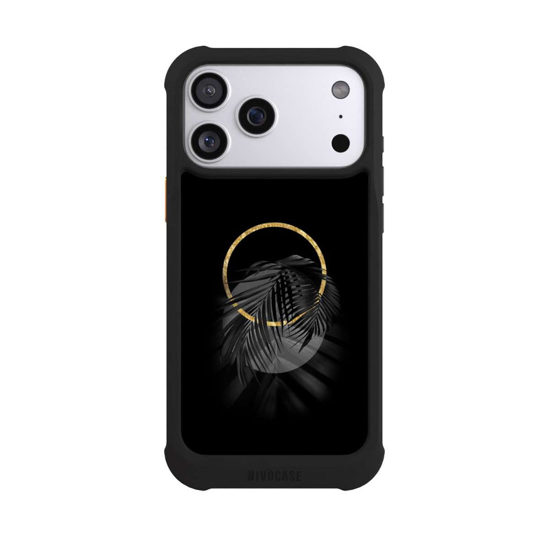 iPhone 17 Pro Max NIVOmax Feuille tropicale noire