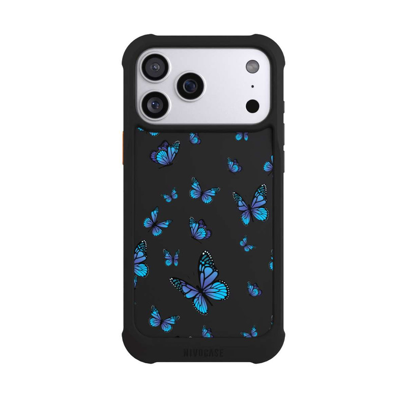 iPhone 17 Pro Max NIVOmax Schmetterlingmuster Transparent