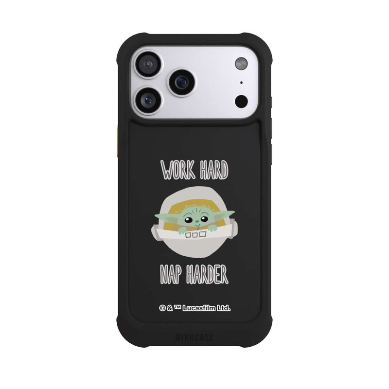 iPhone 17 Pro Max NIVOmax The Child Work Hard Nap Harder Transparent