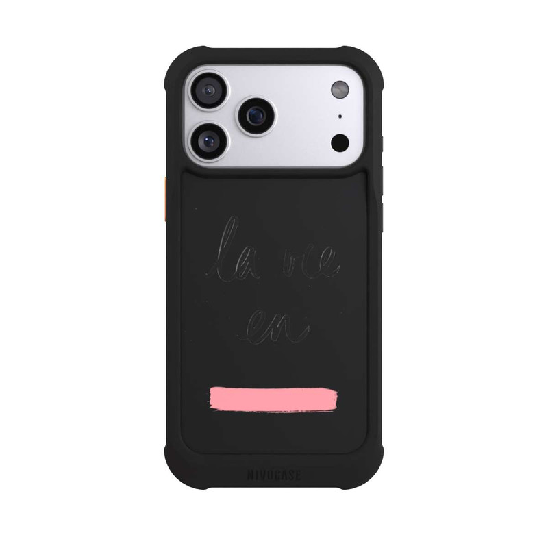 iPhone 17 Pro Max NIVOmax La vie en Rosa Transparent