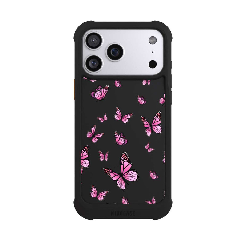 iPhone 17 Pro Max NIVOmax Butterflies pink