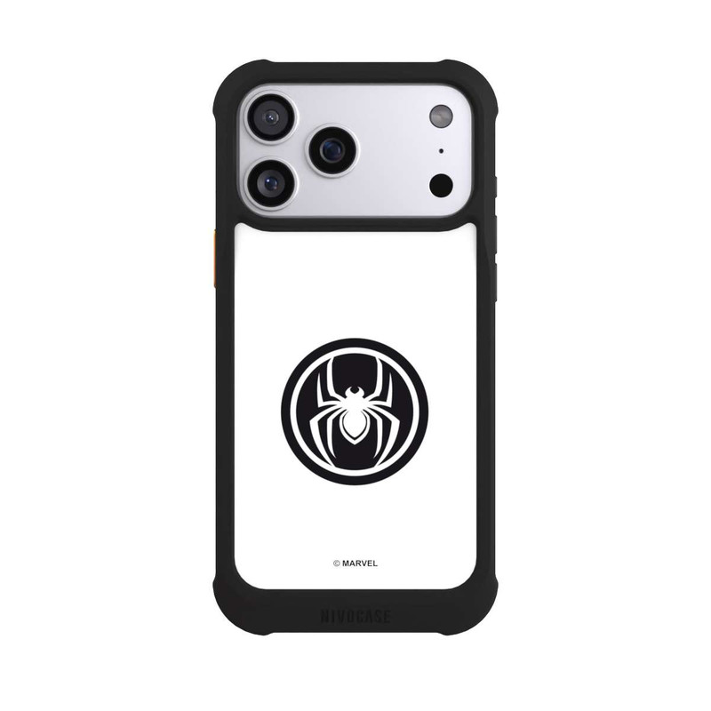 iPhone 17 Pro Max NIVOmax Spider-Man Spider Logo White