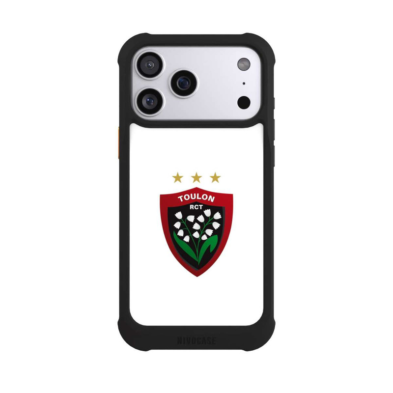 iPhone 17 Pro Max NIVOmax Logo RC Toulonnais Blanc